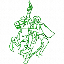 Horses Embroidery Design 10